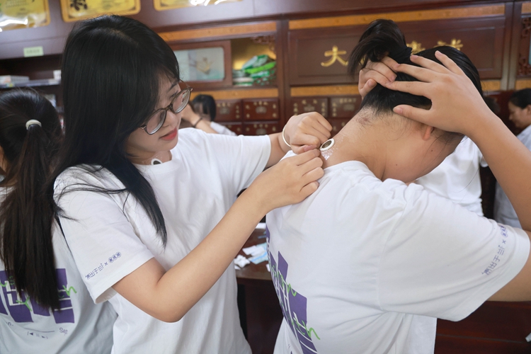 图片新闻 | 临沂：“返乡”大学生体验中医文化