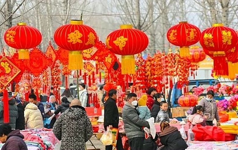 新春走基层丨沂蒙乡村大集升腾新春烟火气
